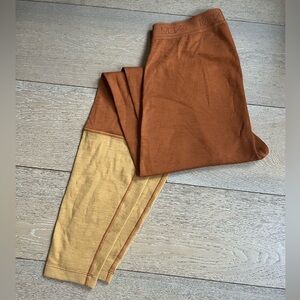 Merino wool thermal ski leggings, women’s size medium